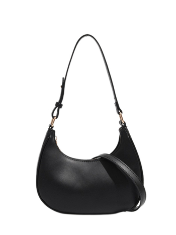 Miesto stiliaus PU rankinė dumpling formos su užtrauktuku, vidinė kišenė telefonui