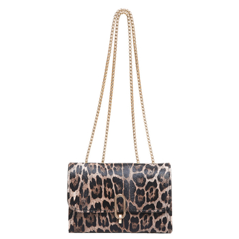 Τσάντα χιαστί από PU, οριζόντιο τετράγωνο σχήμα, κλείσιμο με καπάκι, στυλ δρόμου