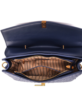 PU τσάντα ώμου σε street-trend στυλ, οριζόντιο τετράγωνο σχήμα, κλείσιμο με καπάκι, εσωτερικός θάλαμος με φερμουάρ και θήκη ταυτότητας