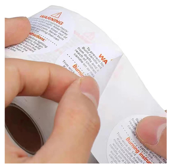 Apvalus žvakių įspėjimo etiketė - lipnios etiketės rankų darbo kvapiosioms žvakėms