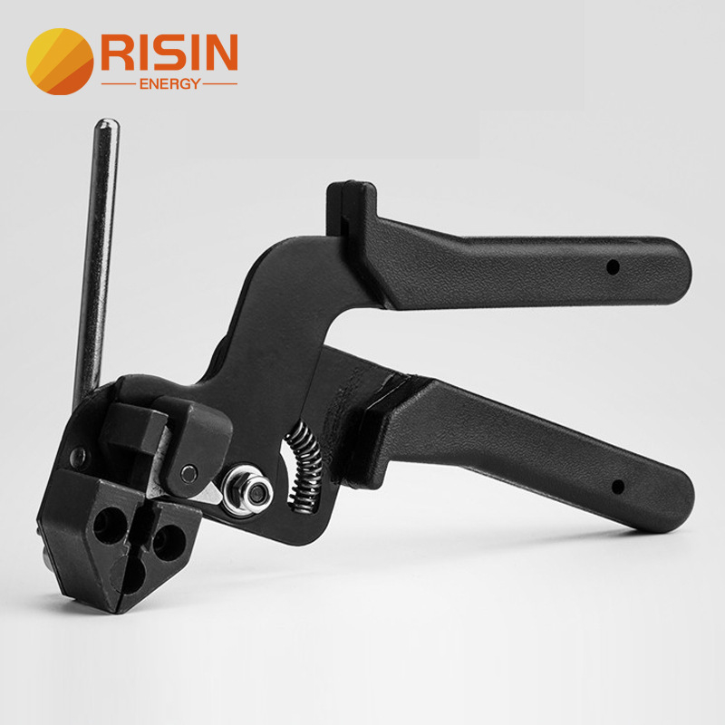 Automatinis SS304 kabelinių jungčių kirpimo ir įtempimo įrankis iš nerūdijančio plieno (anti-slip, taupo jėgas; suderinamas su 304 nerūdijančio plieno kabelinėmis jungtimis; medžiaga: Special Steel; svoris: 0.8)