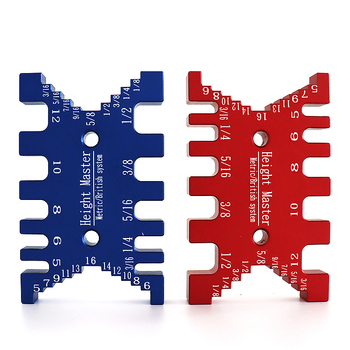 Tenon clamp gauge и измервател на височина за дървообработване – DIY инструмент с метрични и инчови скали, модел KSK-01, съвместим с машини за гравиране и настолен циркуляр