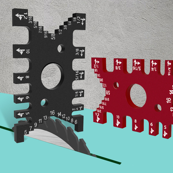 Αλουμινίου κράμα clamping gauge για ξυλουργική, mortise‑tenon gauge, ύψος gauge, flip table για φρέζα DIY