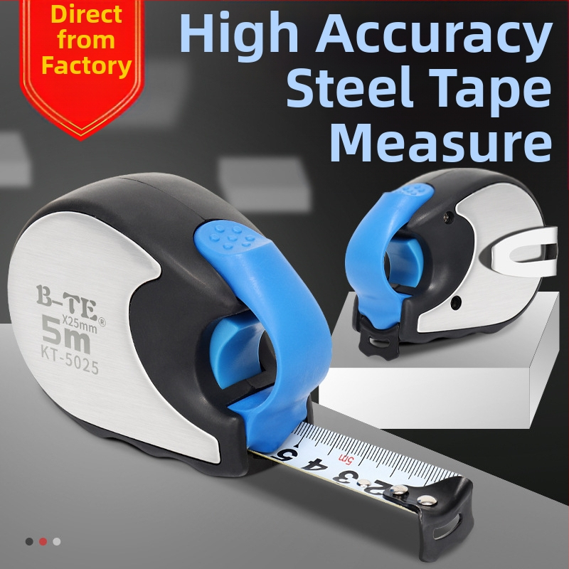 Bonte matavimo juosta, 5 m, automatinis užraktas, atspari kritimui, stalių meistrams