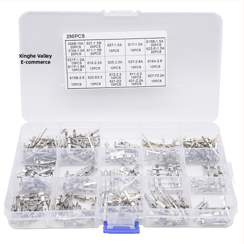 Galaxy Valley автомобилен конектор, меден 1-пинов кримп терминал за автомобилна електроника