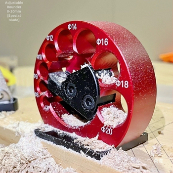 Εργαλείο ξυλουργικής: ρυθμιζόμενος διαμορφωτής με 8 οπές για μετατροπή ορθογώνιων ξύλινων λωρίδων σε κυκλικά τεμάχια (DIY)