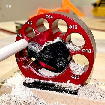 Εργαλείο ξυλουργικής: ρυθμιζόμενος διαμορφωτής με 8 οπές για μετατροπή ορθογώνιων ξύλινων λωρίδων σε κυκλικά τεμάχια (DIY)
