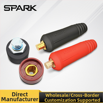 SPARK greitos prijungimo jungtis suvirinimo rankai su europine kištuke, grynas varis DKJ10-25/35-50