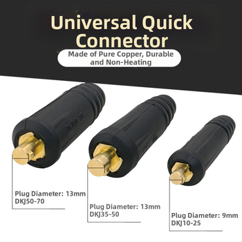 SPARK greitos prijungimo jungtis suvirinimo rankai su europine kištuke, grynas varis DKJ10-25/35-50