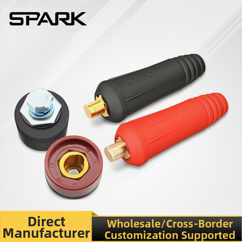 SPARK greitos prijungimo jungtis suvirinimo rankai su europine kištuke, grynas varis DKJ10-25/35-50