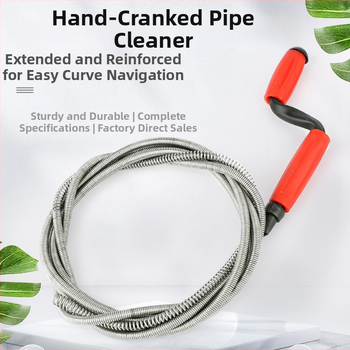Jinyida Rankinis spiralinis vamzdžių valiklis – plieninės vielos, skirtas virtuvės, vonios ir tualeto vamzdžiams