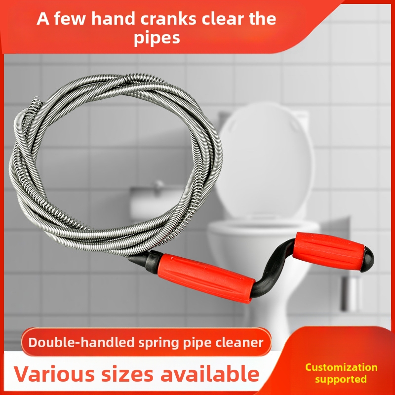 Jinyida Rankinis spiralinis vamzdžių valiklis – plieninės vielos, skirtas virtuvės, vonios ir tualeto vamzdžiams