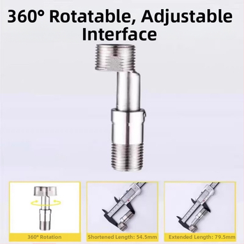 Nehrđajući čelik, univerzalne teleskopske zakrivljene nogice za ugradnju, modernog minimalističkog dizajna