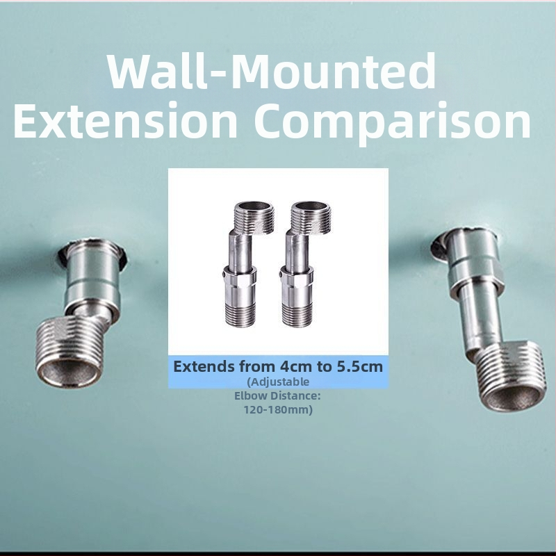 Nehrđajući čelik, univerzalne teleskopske zakrivljene nogice za ugradnju, modernog minimalističkog dizajna