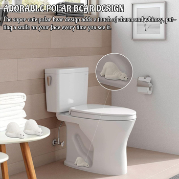 Dervos dekoratyvinė figūrėlė – poliarinė meška, karikatūrinis stilius (Medžiaga: derva; Pakuotė: kartonas)