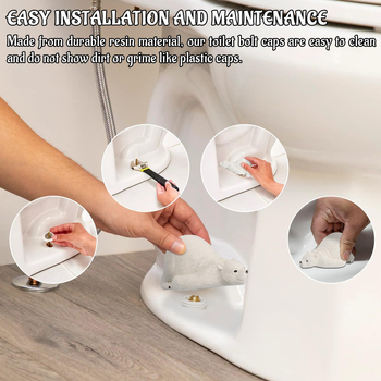 Dervos dekoratyvinė figūrėlė – poliarinė meška, karikatūrinis stilius (Medžiaga: derva; Pakuotė: kartonas)