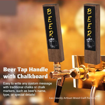 Ξύλινη λαβή βρύσης μπύρας, από πεύκο, μάρκα Wood of Craftsmanship, μοντέρνος μινιμαλισμός