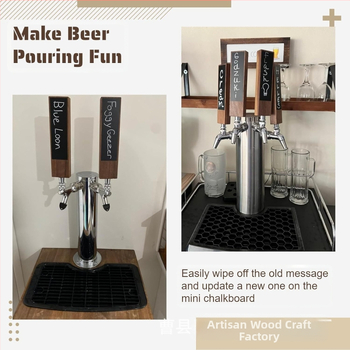 Ξύλινη λαβή βρύσης μπύρας, από πεύκο, μάρκα Wood of Craftsmanship, μοντέρνος μινιμαλισμός