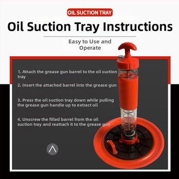 Αξεσουάρ πιστόλι γράσου: Πλάκα αναρρόφησης λαδιού, Καπάκι αναρρόφησης, Πλάκα πίεσης (χειροκίνητη λειτουργία)