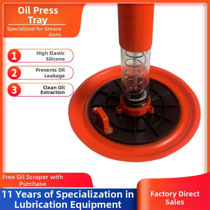 Αξεσουάρ πιστόλι γράσου: Πλάκα αναρρόφησης λαδιού, Καπάκι αναρρόφησης, Πλάκα πίεσης (χειροκίνητη λειτουργία)