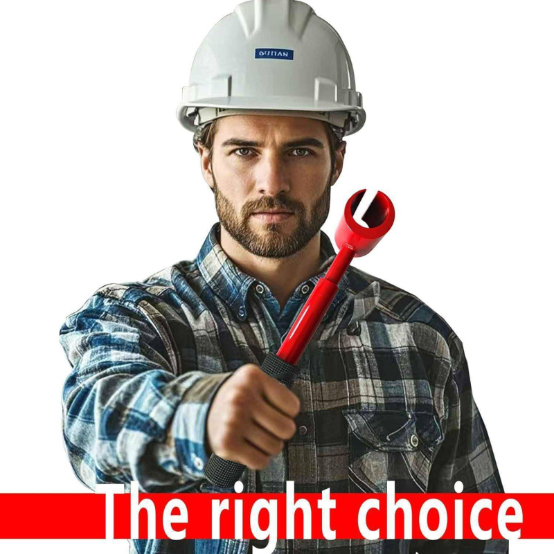 Sunkus vyrių šarvu raktas, keturi viename reguliuojamas siūlių įrankis su keičiamomis galvutėmis, nešiojamas įrankis namų priežiūrai (45# plienas, plastikinis dengimas, svoris 1,3 kg)