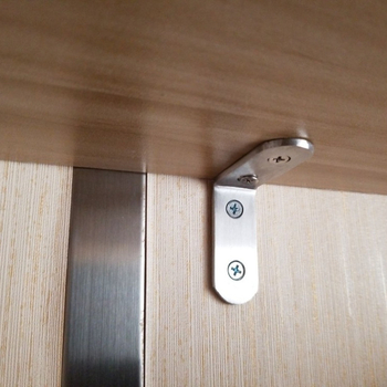 Ανοξείδωτο εξάρτημα γωνίας τύπου L για έπιπλα – μοντέλο 1#, διαδικασία σφράγισης, κατάλληλο για έπιπλα, μπάνιο, κουζίνα και φωτισμό