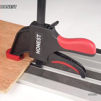 Track Saw Track Clamp universaliajam medienos apdirbimui, F formos fiksuojamasis spaustukas