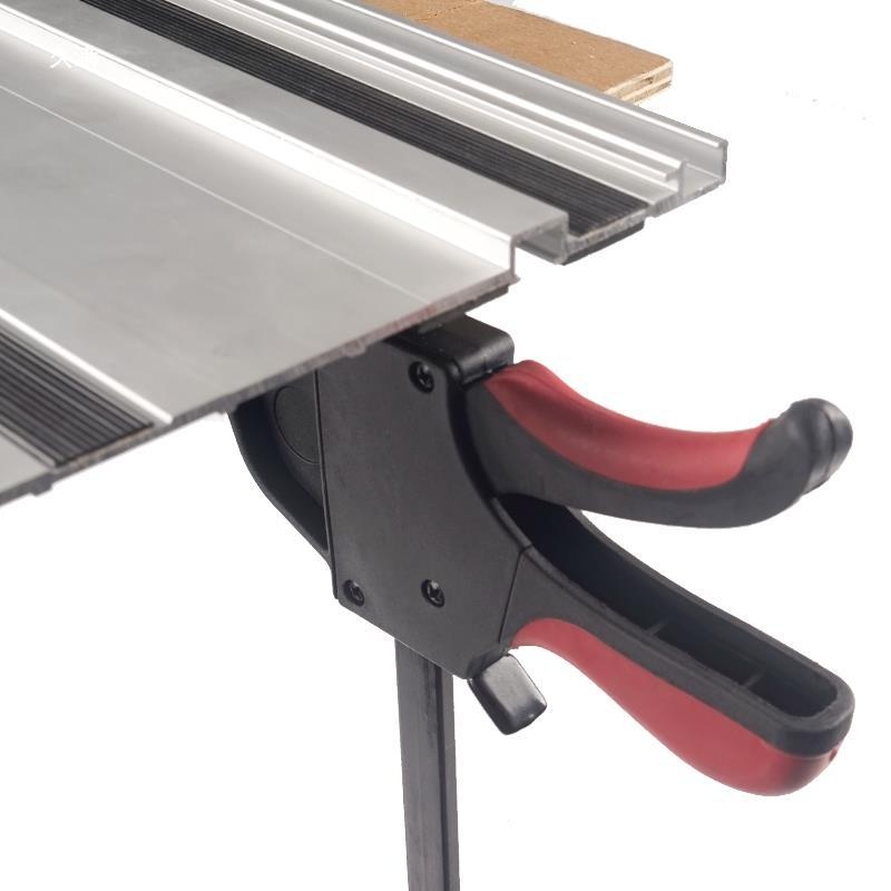 Track Saw Track Clamp universaliajam medienos apdirbimui, F formos fiksuojamasis spaustukas