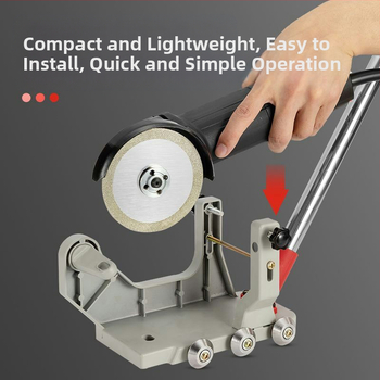 Ηλεκτρικό εργαλείο καθαρισμού αρμών πλακιδίων με αλουμινένιο βραχίονα για μετατροπή γωνιακού τροχού σε φορητό αυτοματοποιημένο εργαλείο καθαρισμού αρμών