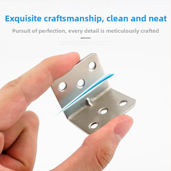 Στήριγμα γωνίας σε σχήμα L για έπιπλα, χάλυβας ψυχρής κύλισης, μάρκα Duoshijia, κατάλληλο για τραπέζια, καρέκλες και ντουλάπες, μοντέρνο μινιμαλιστικό στυλ