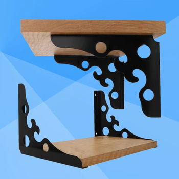 Τριγωνική μεταλλική βάση τοίχου για ράφια, μοντέλο 001, γαλβανισμένο φύλλο, μοντέρνο μινιμαλιστικό στυλ, βαμμένο