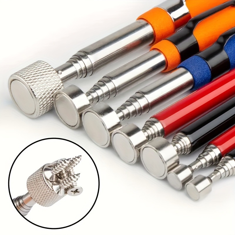 Φορητό μαγνητικό αναδιπλούμενο εργαλείο ανάκτησης με κλιπ για στυλό — ανοξείδωτος χάλυβας νικέλιο-χρώμιο, 55 g