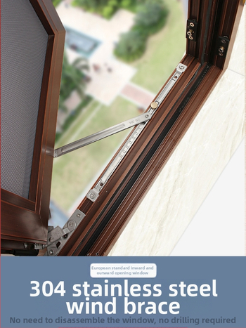 Ανοξείδωτος μπαλκονιού σωλήνας για στέγνωμα ρούχων, χωρίς διάτρηση, με αντί-ανέμου ρύθμιση και ολισθαίνουσα στήριξη