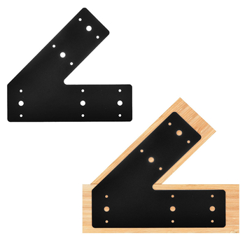Placă plată unghiulară, durabilă, 45°, conector metalic pentru cadre din lemn și structuri din truss