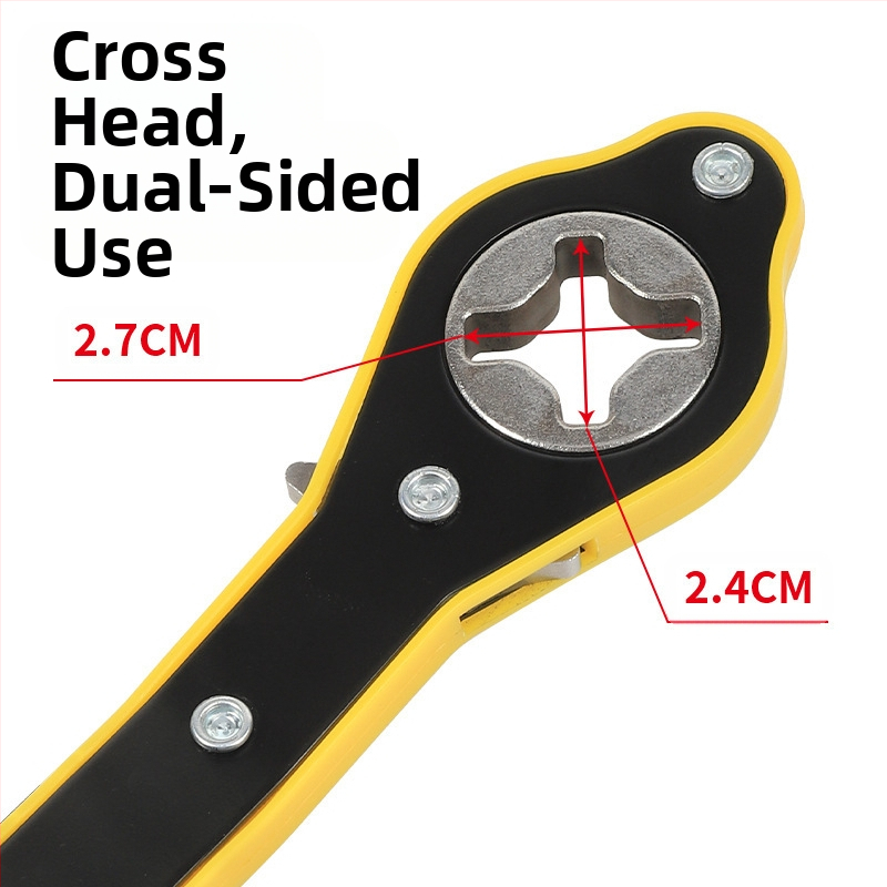 Ключ за въртящ момент за автомобил с удължен лост, университет? universal рачен ключ, високовъглеродна стомана, електрофорезно покритие, тегло 0.25 кг