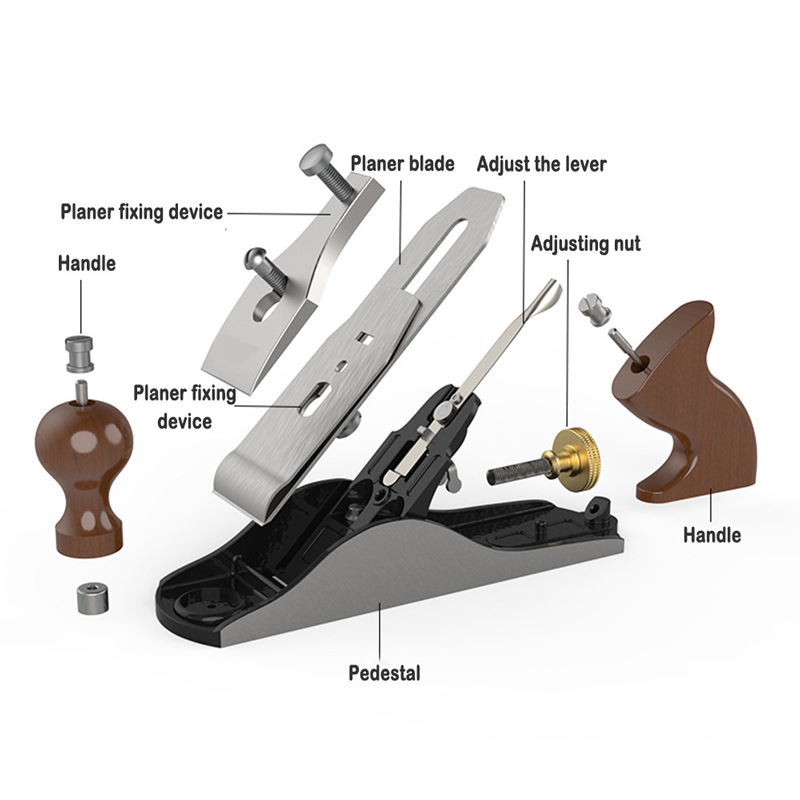 Χειροκίνητο πλανιστήρι ξυλουργικής CU2926, μεταλλικό σώμα