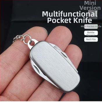 Daugiafunkcinis sulankstomas peilis lauko išlikimui, nešiojamas vaisių pjaustymo funkcija