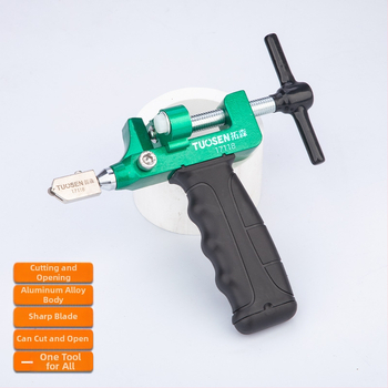 Topson ролерен нож за стъкло с двоен дизайн за откриване на граници – за рязане на стъкло и плочки, дебелина на рязане 3–10 мм