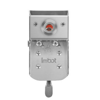 Nerūsējošā tērauda pantu pozicionēšanas caurduris ar ātru piespraušanu un ierobežojošu urbja