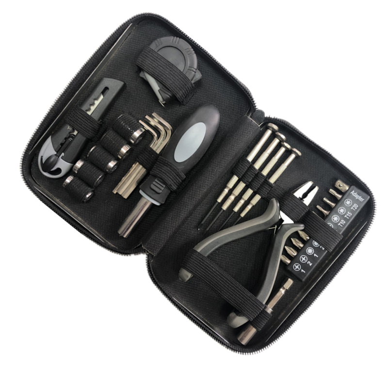 27 gabalu instrumentu komplekts no oglekļa tērauda tinkastē mājsaimniecībai