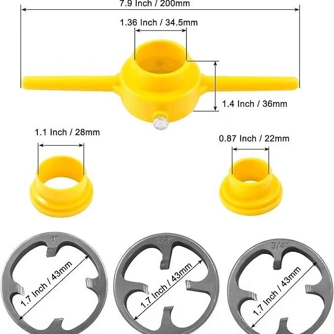 Εργαλείο χειροκίνητης κοχλίωσης PVC σωλήνων Bohui για σωλήνες ύδρευσης