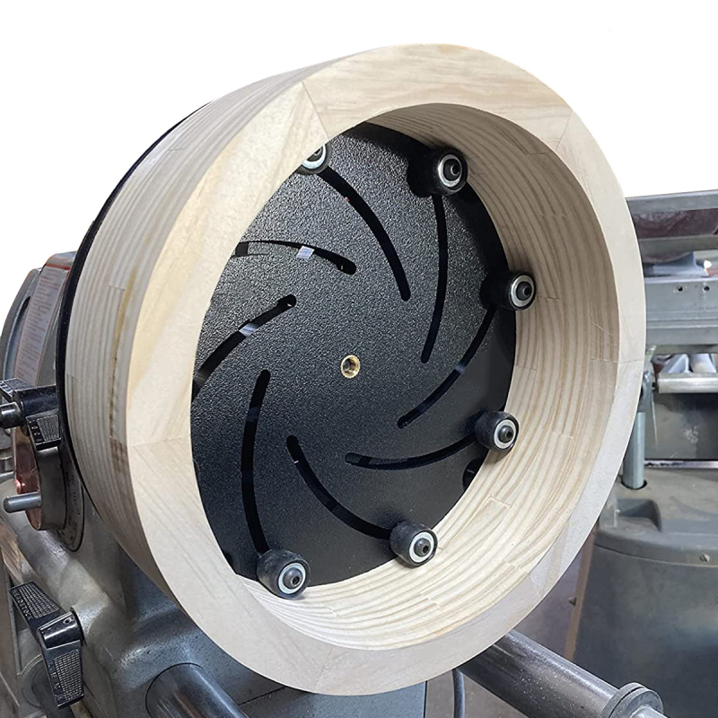 Patron auto-centrat pentru strung de lemn, M33x3.5, aliaj de aluminiu, pentru prelucrarea lemnului gol, 1 kit, Sistem Național