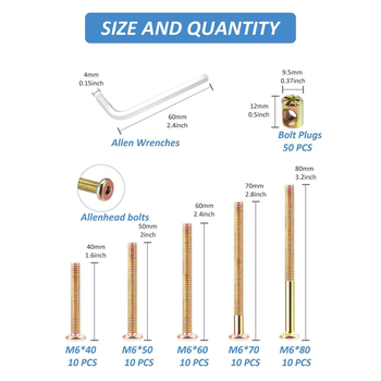 Junjie baldų sraigtas su apvalia galva, cinkuotas, klasė B, GB825, su barrel nut