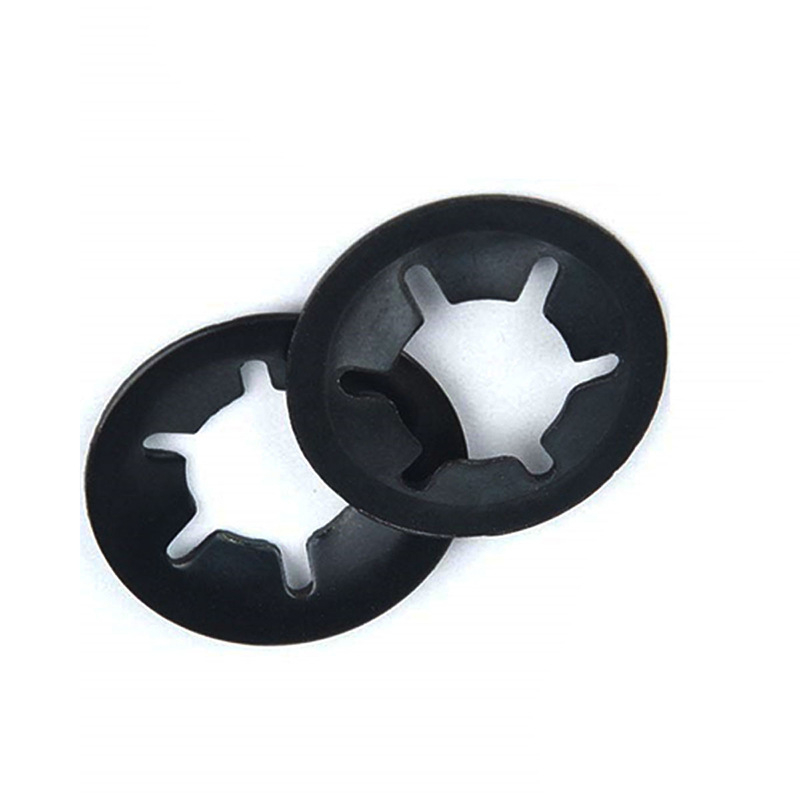 Plum Blossom guolių laikiklio žiedas ir spaustukas, 65Mn plienas, juodo cinko danga, GB849-88, Klasė B, 280 vnt.