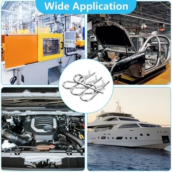 R formos kaištis su dvigubais žiedais, dėžutėje 100 vnt., Blue Fox ženklas, standarto numeris YJT 19099, paviršiaus apdorojimas: Nėra