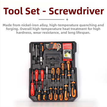 Μεταλλικό σετ εργαλείων αυτοκινήτου με 186 τεμάχια σε θήκη με ρόδες, ακροφύσιο ψεκαστήρα — πολυχρηστικό σετ εργαλείων