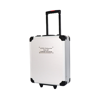 Μεταλλικό σετ εργαλείων αυτοκινήτου με 186 τεμάχια σε θήκη με ρόδες, ακροφύσιο ψεκαστήρα — πολυχρηστικό σετ εργαλείων