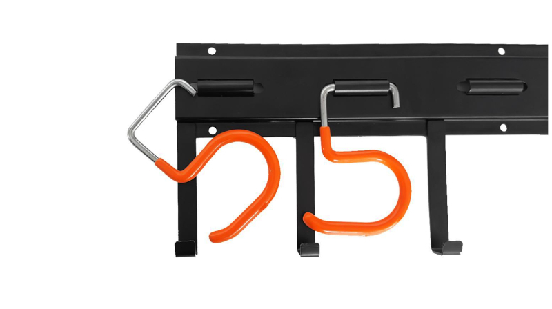 Ράφι αποθήκευσης εργαλείων κήπου τοίχου (σιδηρού κατασκευή, βιδωτή εγκατάσταση, μοντέρνο στυλ, μοντέλο SH-011, βάρος 7 κιλά)