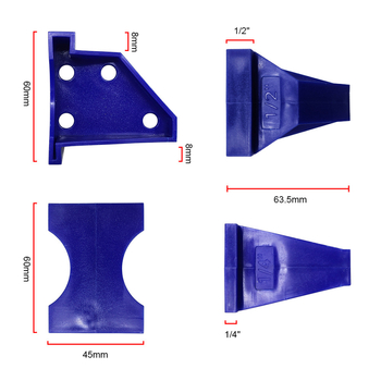 Σετ από 20 τεμάχια για εγκατάσταση ξύλινου πατώματος, υλικό PP, εργαλείο διπλής άκρης