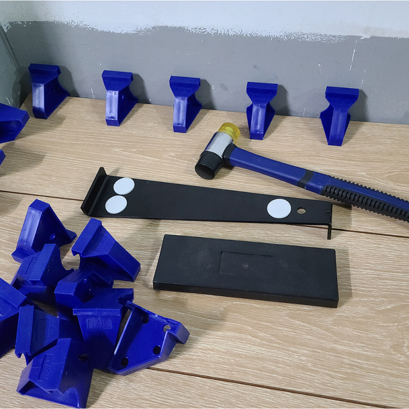 Set de 20 distanțiere pentru montaj podea din lemn, material PP, unealtă cu capete duble